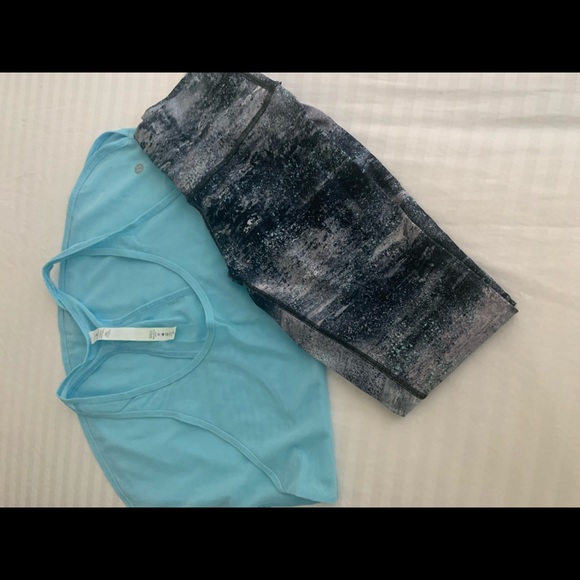 Lululemon set tank top and leggings - Picture 1 of 3